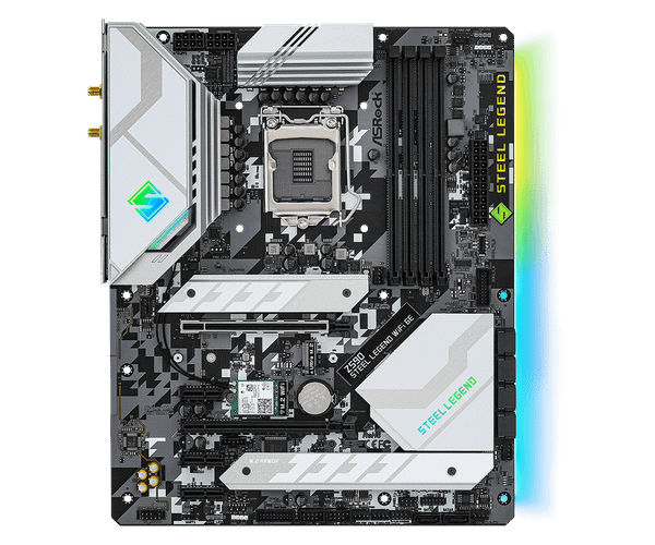 Main ASROCK Z590 STEEL LEGEND WiFi 6E (Intel Z590, Socket 1200, ATX, 4 khe Ram DDR4))