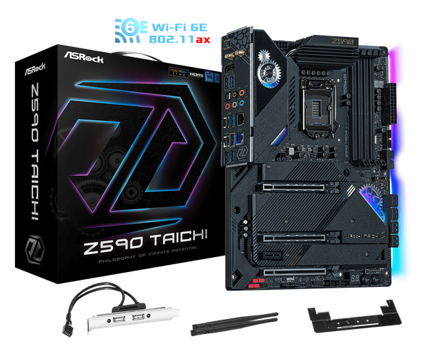 Main ASROCK Z590 TAICHI (Intel Z590, Socket 1200, ATX, 4 khe Ram DDR4)