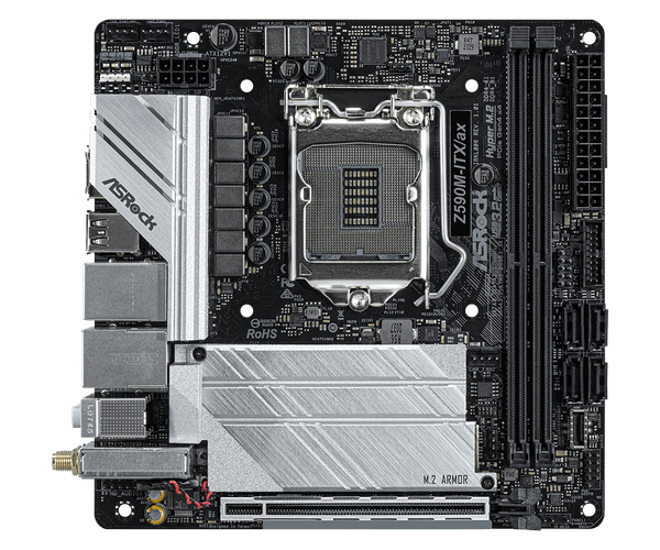Main ASROCK Z590M ITX/ax (Intel Z590, Socket 1200, Mini-ITX, 2 khe Ram DDR4)