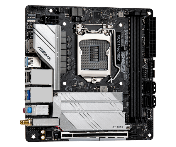 Main ASROCK Z590M ITX/ax (Intel Z590, Socket 1200, Mini-ITX, 2 khe Ram DDR4)