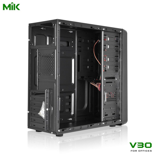 Case Mik V30 ATX Văn Phòng Black