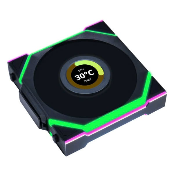 FAN Lian Li UNI Fan SL Wireless LCD 120 Triple Black ( Bộ 3 fan )