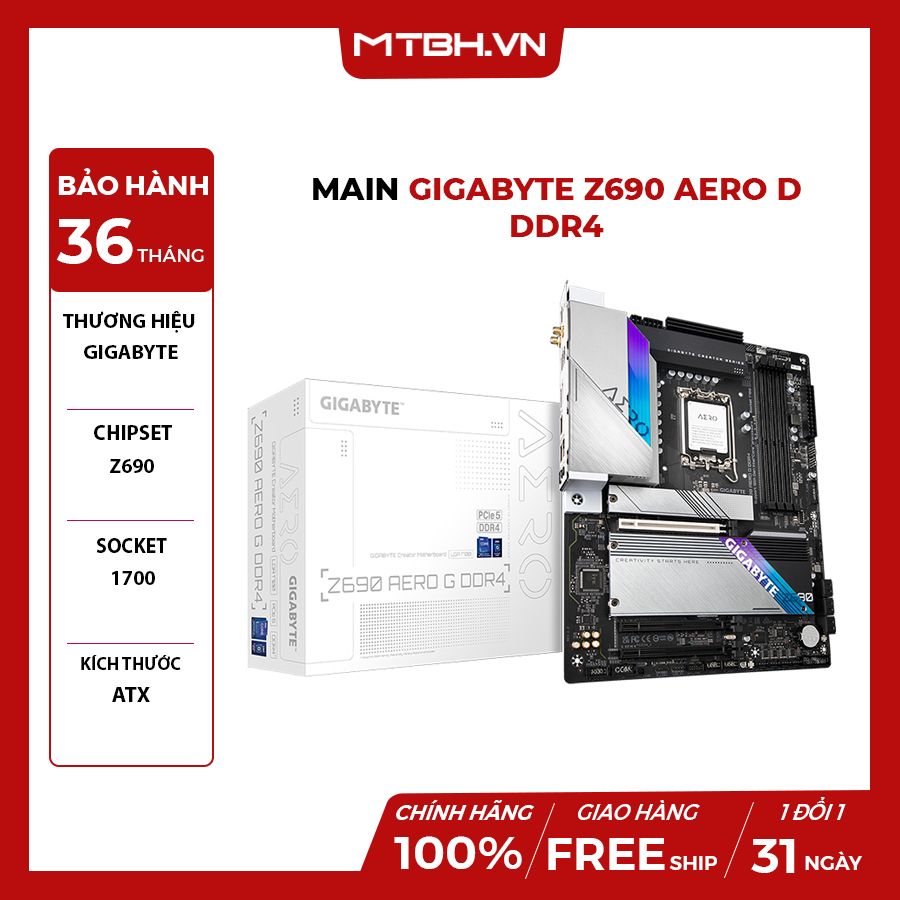 Main Gigabyte Z690 AERO D Máy Tính Biên Hòa