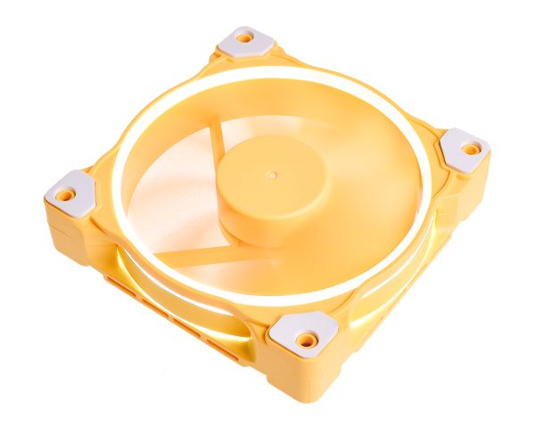 FAN CASE ID-COOLING ZF-12025 PASTEL YELLOW