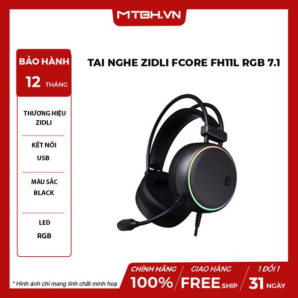 TAI NGHE ZIDLI FCORE FH11L RGB 7.1