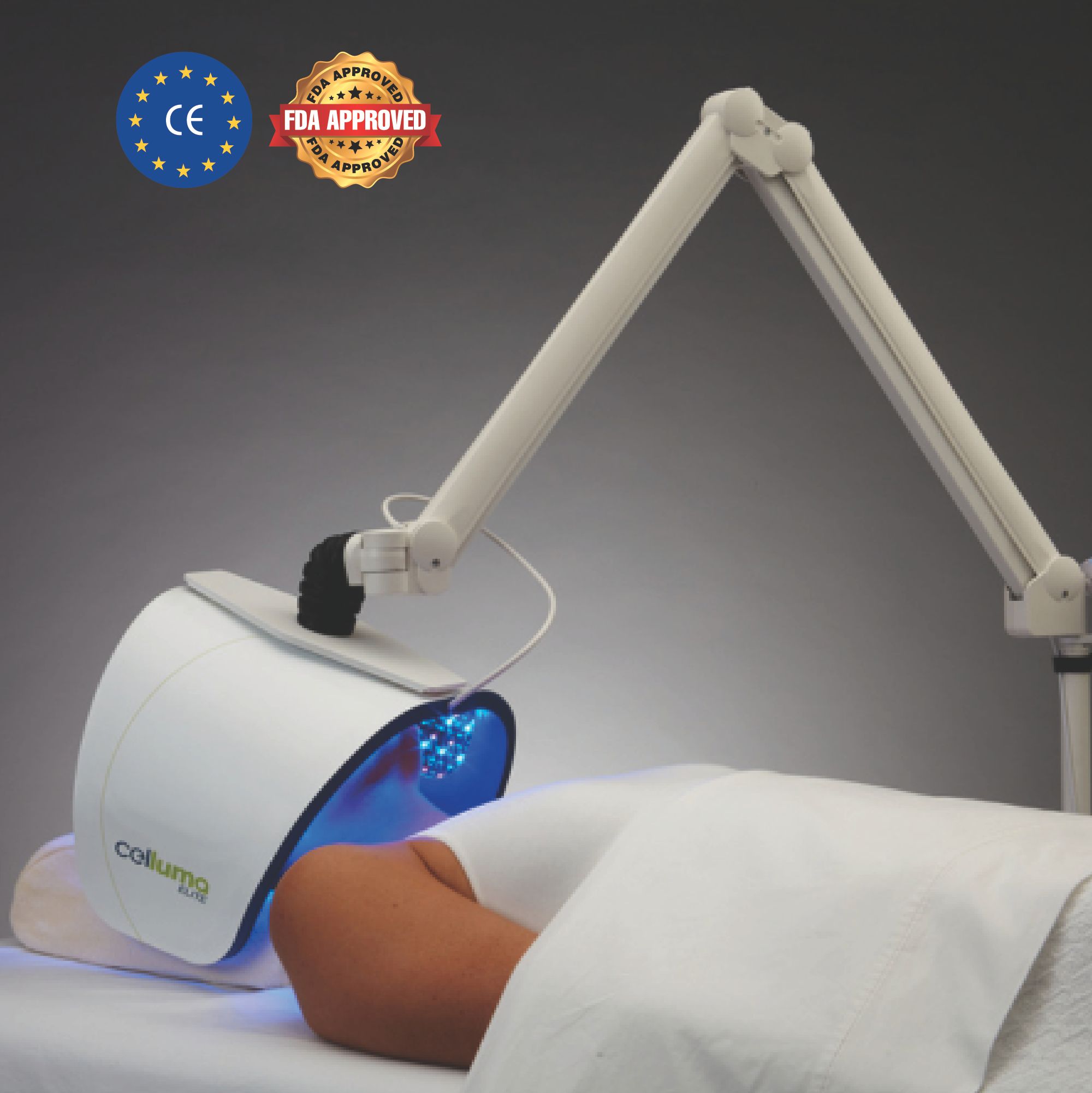 Thiết bị trị liệu điều trị mụn, trẻ hóa da, tăng sinh collagen, giảm đau, liền thương đầu xoay 360 độ - Celluma Elite