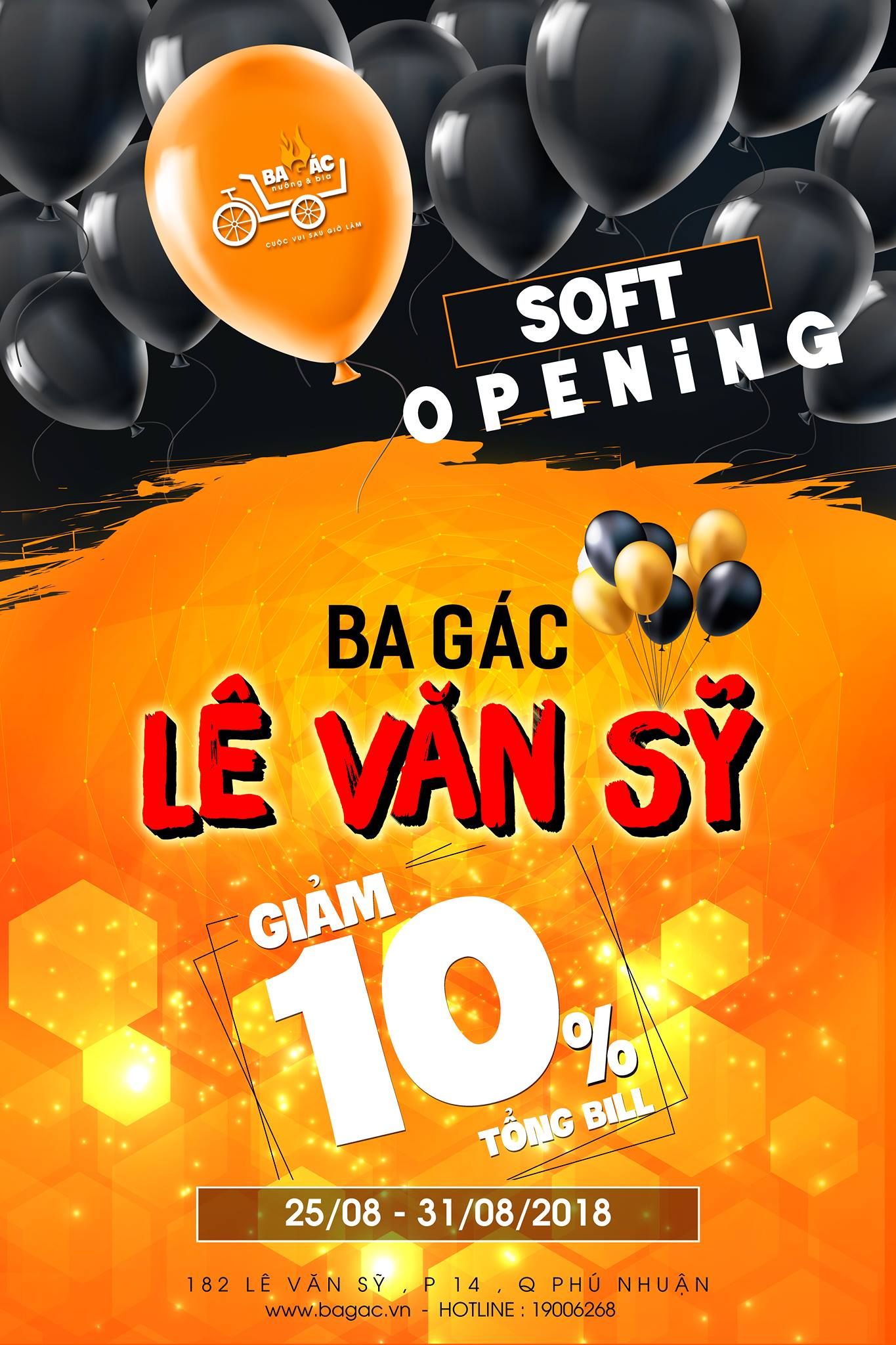 [ SOFT OPENING - BA GÁC LÊ VĂN SỸ ]