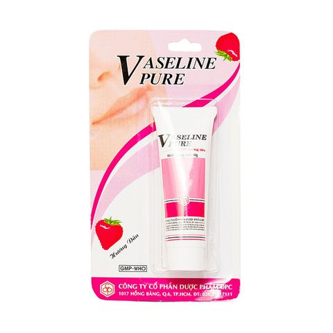 Kem Dưỡng Ẩm Vaseline Pure Hương Dâu 10G