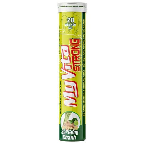  Viên Sủi MyVita Strong - Bổ Sung Vitamin Khoáng Chất, Tăng Sức Đề Kháng Tuyp 20 Viên 