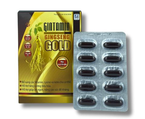  Thực phẩm bảo vệ sức khỏe GINTAMIN GINGSENG GOLD 