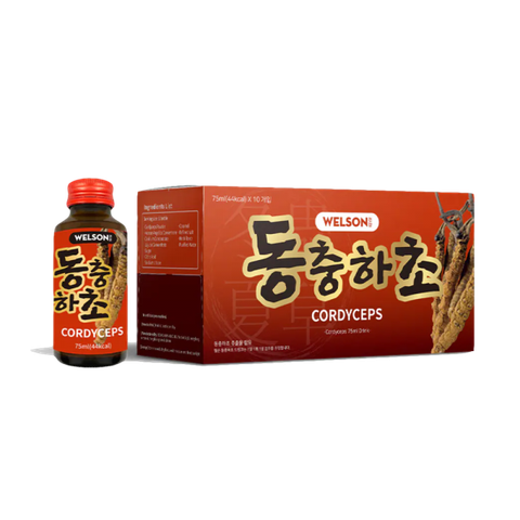 NƯỚC UỐNG ĐÔNG TRÙNG HẠ THẢO - WELSON CORDYCEPS HỘP 10 CHAI 75ML