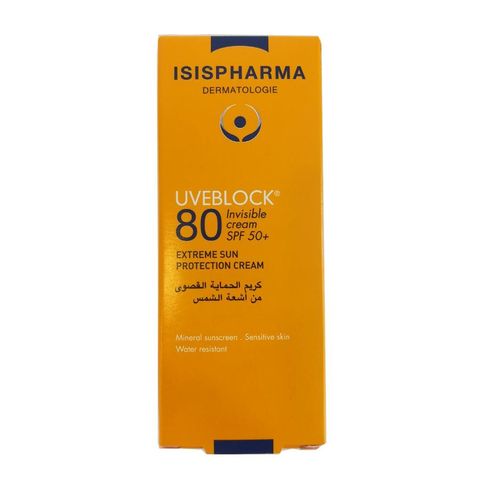 KEM CHỐNG NẮNG ISIS UVEBLOCK 80 INVISIBLE 40ML