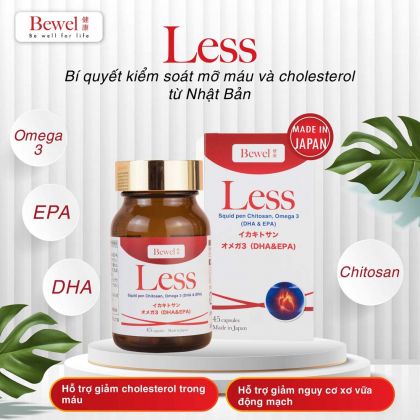  Thực phẩm bảo vệ sức khoẻ Bewel Less (45 Viên) 