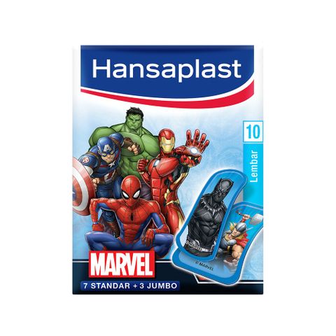  Băng cá nhân Hansaplast Elastic Marvel  - 10 Miếng 