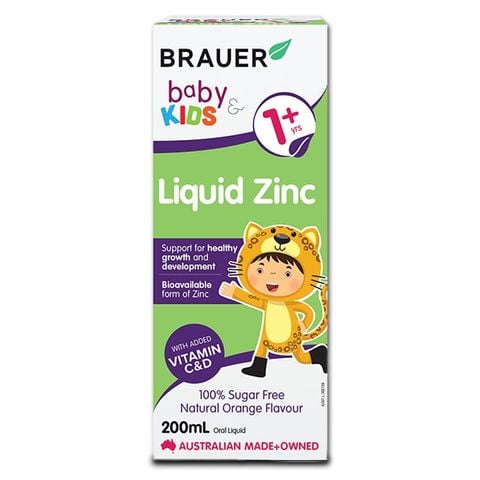 Thực phẩm bảo vệ sức khoẻ Brauer Baby & Kids Liquid Zinc