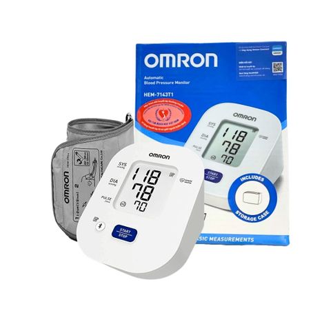 Máy đo huyết áp bắp tay tự động Omron HEM 7143T1