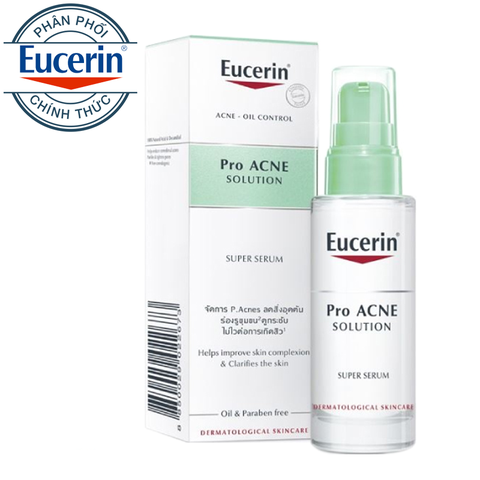  Tinh Chất Giảm Mụn-Eucerin ProACNE Solution Super Serum 30ml 