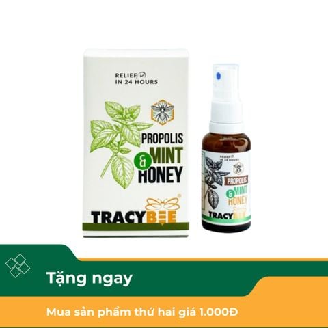 Thực phẩm bảo vệ sức khỏe: Keo ong Propolis Mint & Honey Tracybee