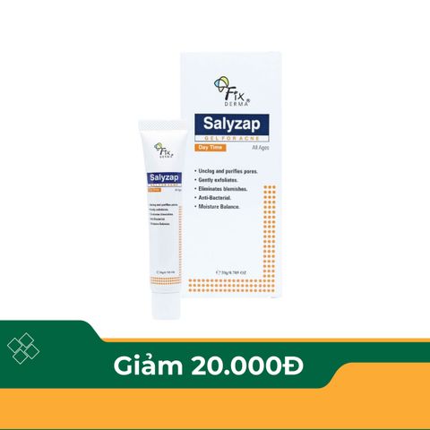  Gel Giúp Giảm Mụn - Fixderma Salyzap Gel Day Time 20g 