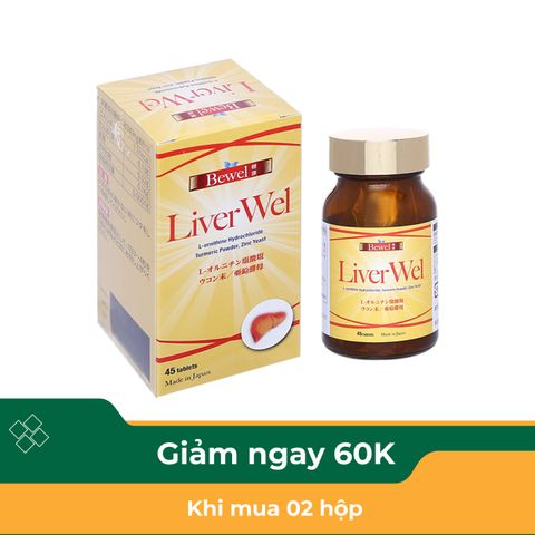  Thực phẩm bảo vệ sức khỏe Bewel LiverWel (45 Viên) 