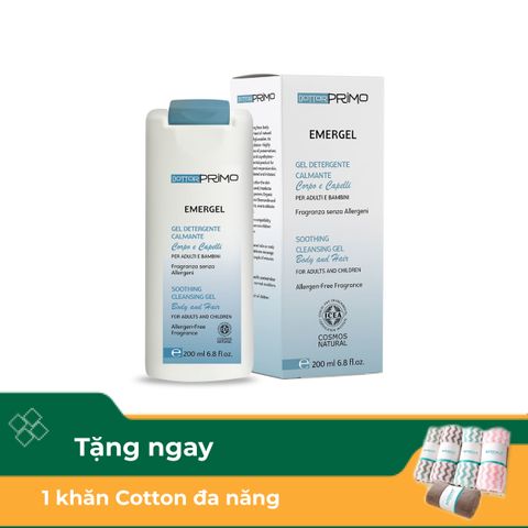  DottorPrimo Emergel Sữa tắm gội hữu cơ dành cho da nhạy cảm 200ml 