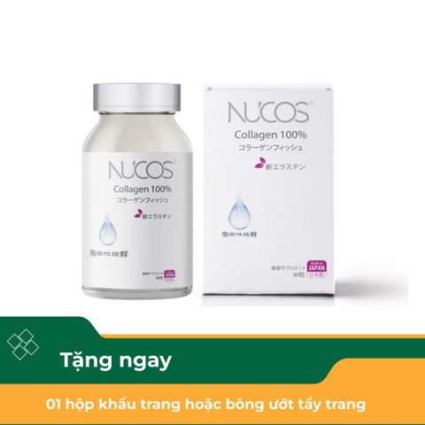  Viên Uống Ngăn Lão Hóa, Trẻ Hóa Da Nucos 100% Collagen 