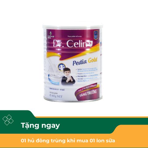  Sữa Dinh Dưỡng Cao Khỏe Thông Minh cho trẻ trên 1 tuổi Dr. Celine Pedia Gold Hộp 400g 