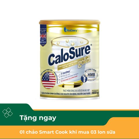 Sữa Bột Dinh Dưỡng Tốt Cho Tim Mạch Calosure Gold Hộp 400G Ít Đường