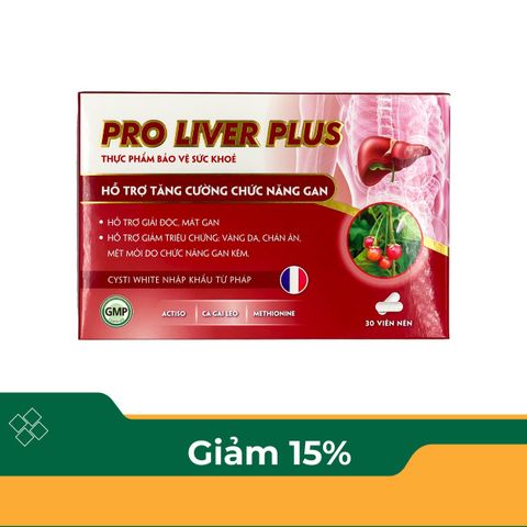Thực phẩm bảo vệ sức khoẻ Pro Liver Plus (30 Viên)