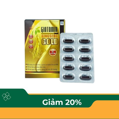 Thực phẩm bảo vệ sức khỏe GINTAMIN GINGSENG GOLD