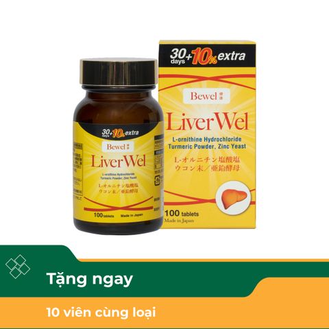 Thực phẩm bảo vệ sức khỏe Bewel LiverWel (100 Viên)