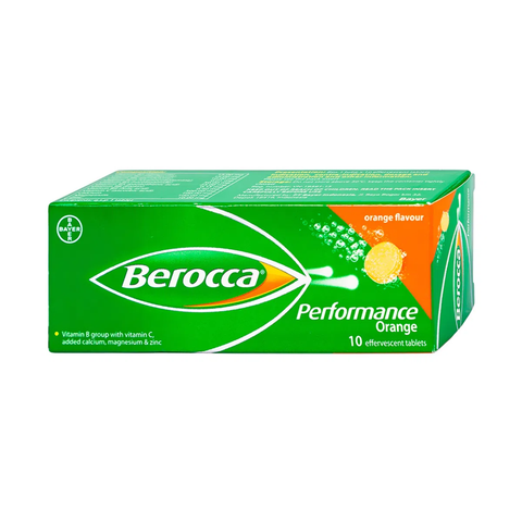  Viên nén sủi bọt Berocca Performance bổ sung vitamin, tăng đề kháng tuýp 10 viên 