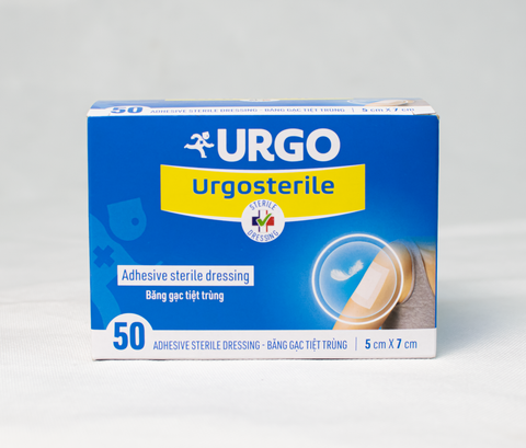 Băng Gạc Tiệc Trùng Urgosterile Hộp 50 Miếng 5Cm X 7Cm