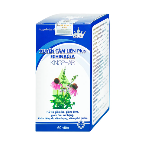  Thực phẩm bảo vệ sức khỏe Xuyên Tâm Liên Plus Echinacea Kingphar (60 viên) 