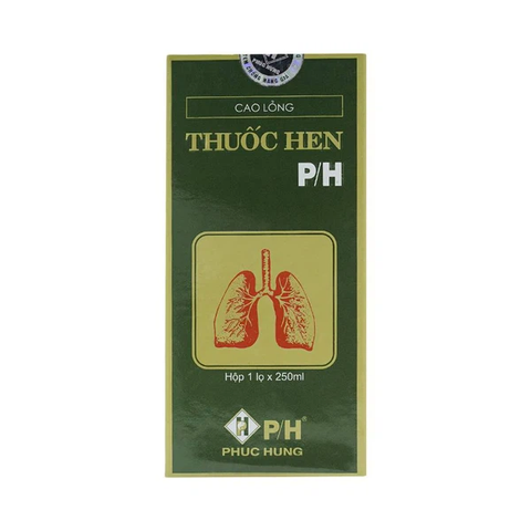  Cao lỏng Thuốc Hen P/H trị hen suyễn, viêm phế quản chai 250ml 