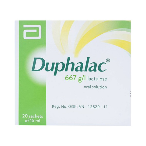  Dung dịch uống Duphalac 667g/l trị táo bón, bệnh lý não gan (20 gói x 15ml) 