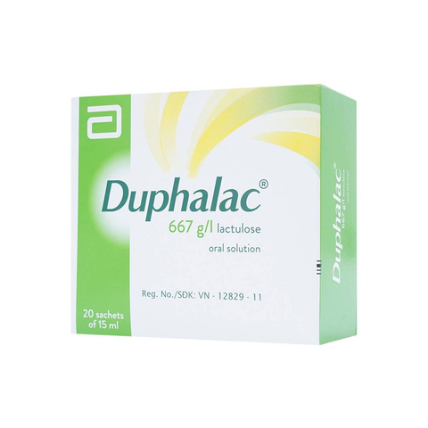  Dung dịch uống Duphalac 667g/l trị táo bón, bệnh lý não gan (20 gói x 15ml) 