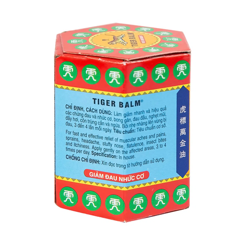  Dầu cù là Tiger Balm Red Haw Par giảm đau nhức cơ (30g) 