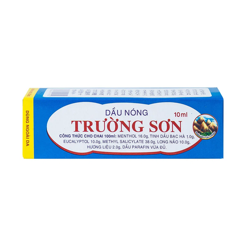  Dầu nóng Trường Sơn hỗ trợ giảm đau nhức, trúng gió, sổ mũi (10ml) 