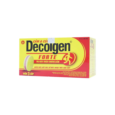  Decolgen Forte trị cảm cúm, cảm lạnh (25 vỉ x 4 viên) 