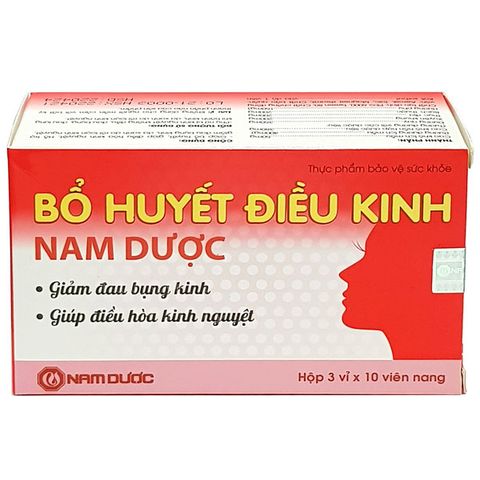 Thực phẩm bảo vệ sức khỏe Bổ huyết điều kinh Nam Dược