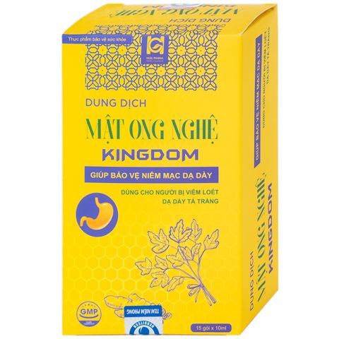  DUNG DỊCH BẢO VỆ NIÊM MẠC DẠ DÀY MẬT ONG NGHỆ KINGDOM 15 GÓI X 10ML 