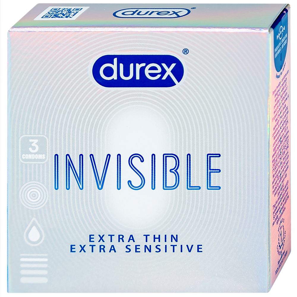 Bao Cao Su Durex Invisible Extra Thin Extra Sensitive 3s