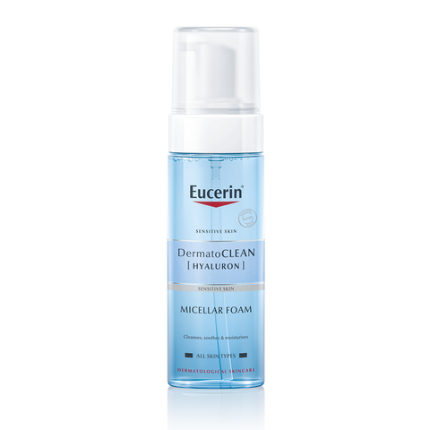 Bọt Tẩy Trang Eucerin Dermatoclean Hyaluron Micellar Foam 150ml