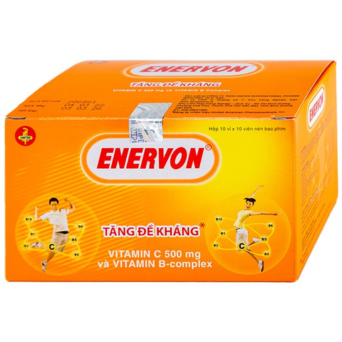 Enervon bổ sung vitamin nhóm B và vitamin C hộp 10 vỉ x 10 viên