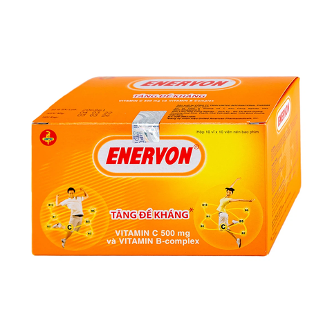  Enervon bổ sung vitamin nhóm B và vitamin C hộp 10 vỉ x 10 viên 