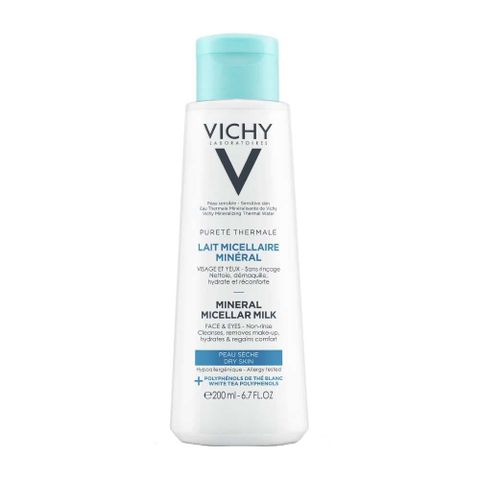  Sữa Tẩy Trang Cho Da Khô Nhạy Cảm Vichy Pureté Thermale 200ml 