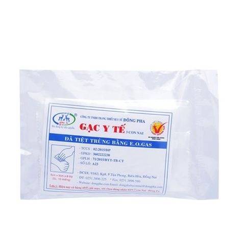 GẠC Y TẾ ĐÔNG PHA 8x9 (THÙNG 50 BỊCH)