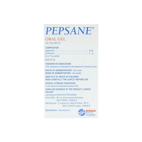  Gel uống Pepsane trị đau dạ dày (30 gói x 10g) 