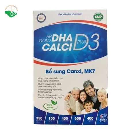  Thực phẩm bảo vệ sức khỏe HP GOLD (DHA CALCI D3 PLUS) 